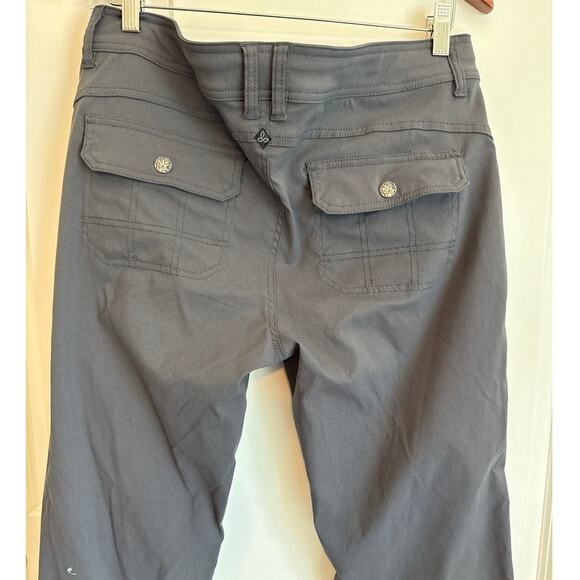 PrAna Halle Roll Pants Sz 14 Short Gray Stretch Zion Hiking Travel Outdoor - Picture 6 of 8